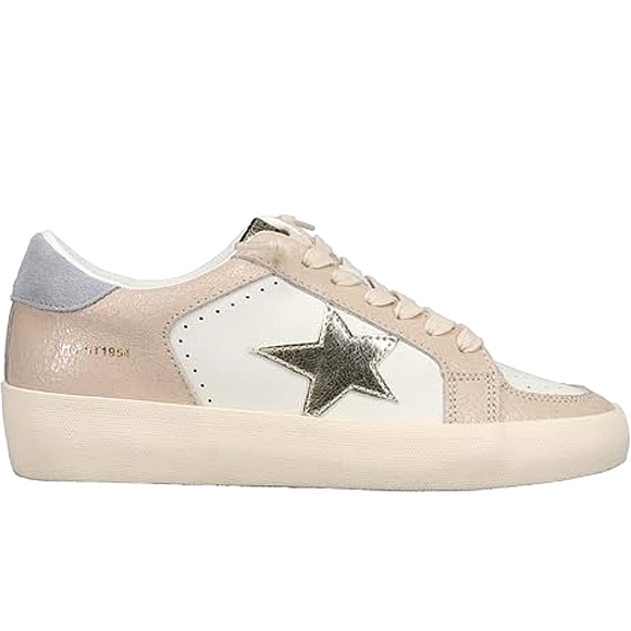 Vintage Havana Shoes - Vintage Havana "Reflex 11" Low Leather Sneakers Gold/Blush | Women's Size 11